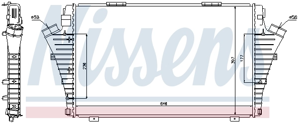 Do koszyka 6302059 Opel Chłodnica intercoolera