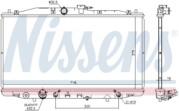 Chłodnica silnika 68152 Nissens