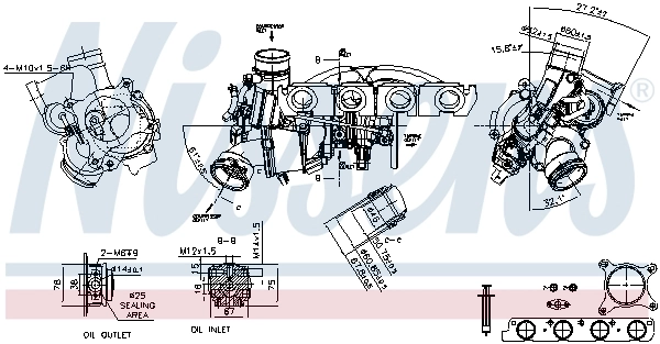 Turbina Nissens 93194 cena, od 350,73 USD