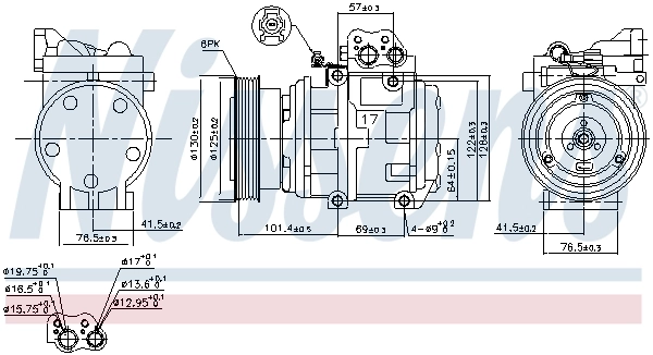 Sprężarka klimatyzacji 89153 Nissens