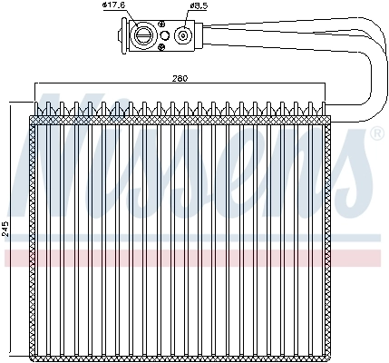 Parownik klimatyzacji 92191 Nissens