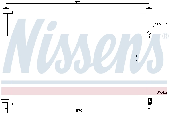 940012 Nissens Chłodnica klimatyzacji