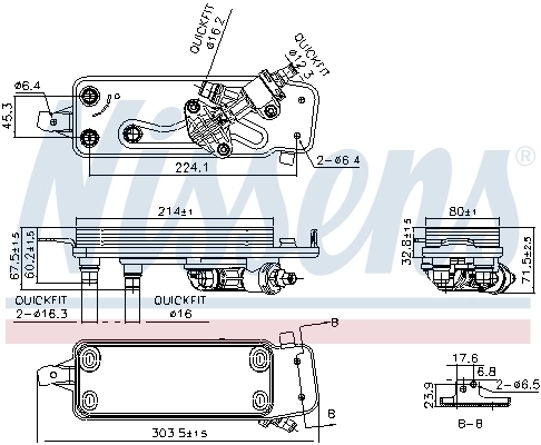90988 Nissens Chłodnica automatycznej/mechanicznej skrzyni biegów