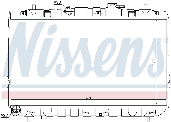 Chłodnica silnika 67467 Nissens