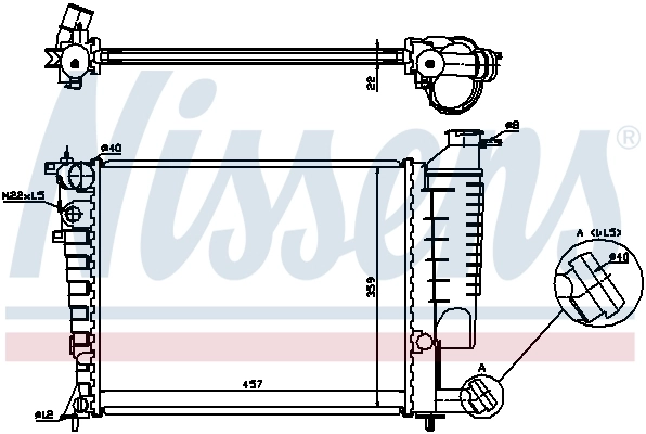 Chłodnica silnika Nissens 613671