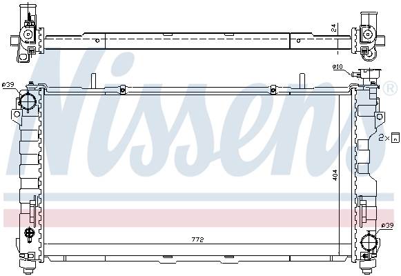 61005 Nissens Chłodnica silnika