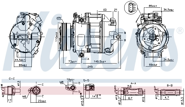Sprężarka klimatyzacji BMW 64529185143 cena, od 417,97 USD