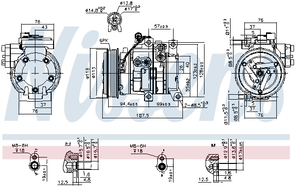 Do koszyka Sprężarka klimatyzacji Hyundai Accent IV RB