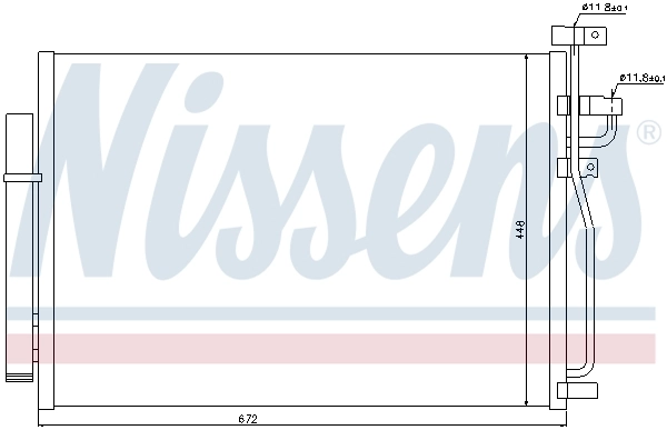 940010 Nissens Chłodnica klimatyzacji