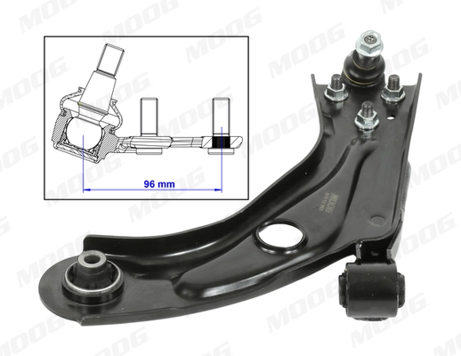 Do koszyka 9846329780 Peugeot/Citroen Wahacz zawieszenia przedniego dolny lewy