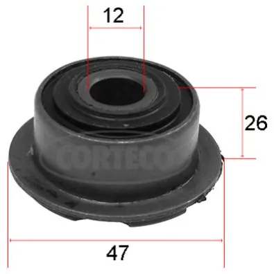 Do koszyka Silentblock przedniego wahacza dolnego Opel Corsa A S83