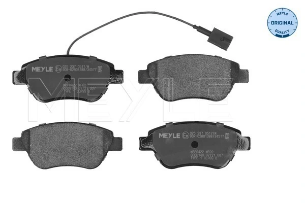1617262380 Peugeot/Citroen Klocki hamulcowe przednie tarczowe