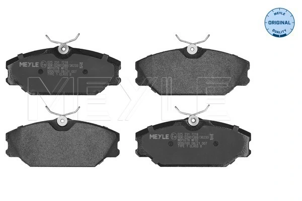 1617251880 Peugeot/Citroen Klocki hamulcowe przednie tarczowe