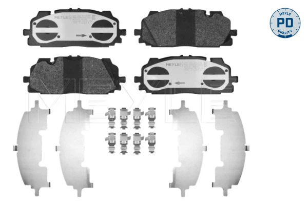 Klocki hamulcowe przednie tarczowe do Volkswagen Touareg III CR7, RC8
