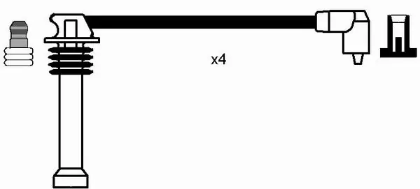 Zestaw przewodów wysokiego napięcia do Ford Connect TOURNEO PU2