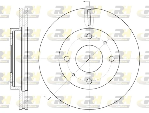 Tarcza hamulcowa przednia Hyundai Sonata III sedana (1993 - 1998) cena, od 22,56 USD