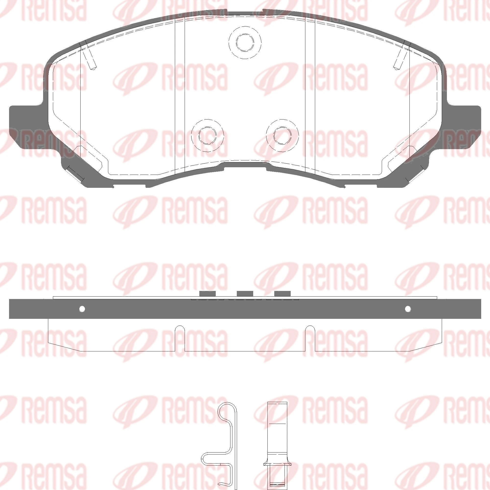 Klocki hamulcowe przednie tarczowe Chrysler 04383950