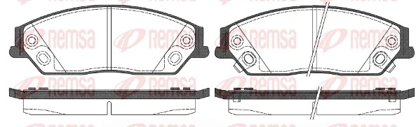 Klocki hamulcowe przednie tarczowe 0446506090 Toyota