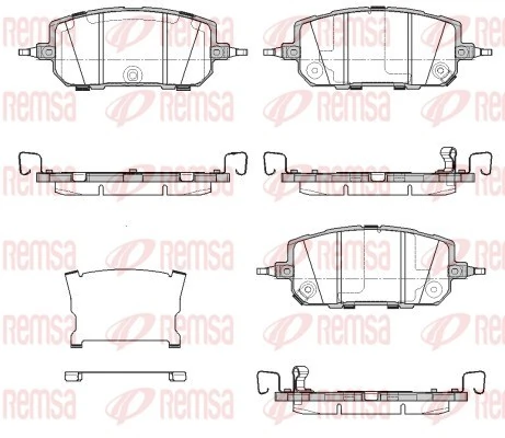 Klocki hamulcowe przednie tarczowe Mazda DNYJ3328Z cena, od 51,78 USD