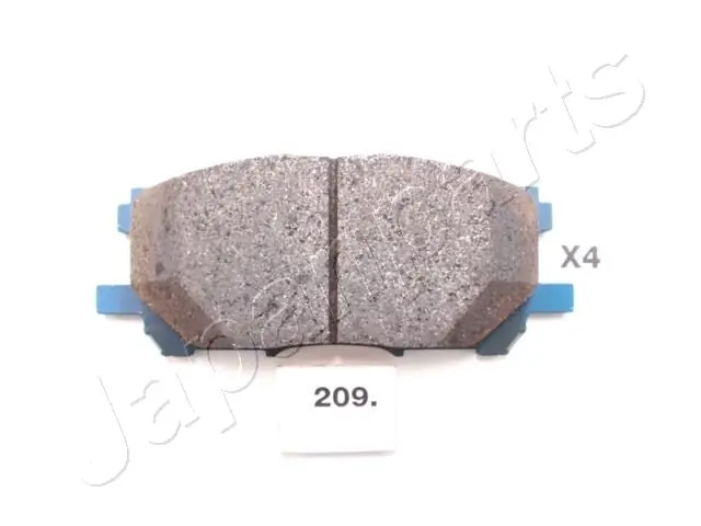 PA209AF Japan Parts Klocki hamulcowe przednie tarczowe