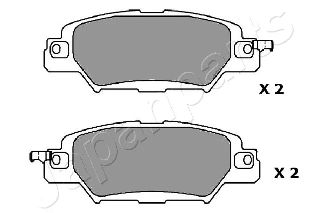PP318AF Japan Parts Okładziny (klocki) do hamulców tarczowych tylne