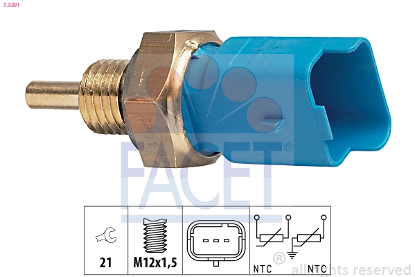 Czujnik temperatury płynu chłodzącego Renault (RVI) 9636777280 cena, od 7,82 USD