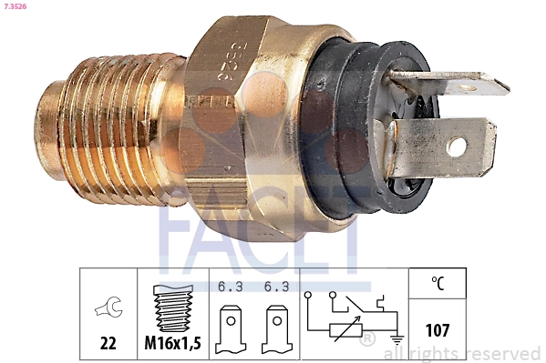 Czujnik temperatury płynu chłodzącego Peugeot/Citroen 133893 cena, od 12,71 USD