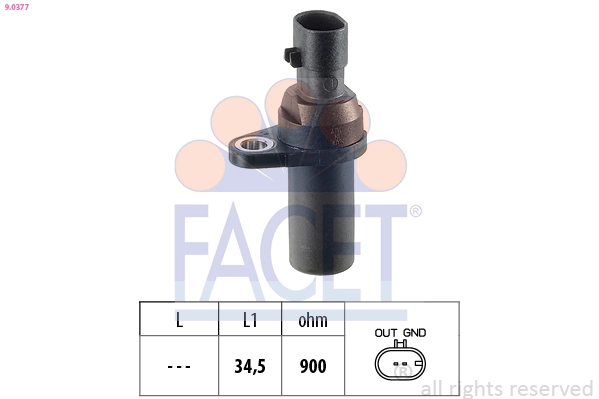 Czujnik położenia wału korbowego Chrysler 46815160 cena, od 17,38 USD