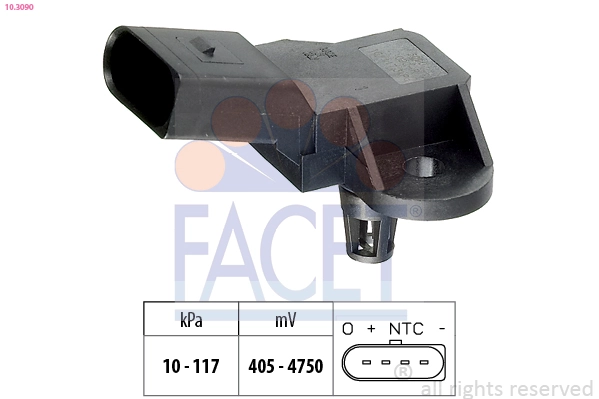 Czujnik ciśnienia w kolektorze ssącym, MAP Volkswagen AMAROK ulec poprawie (2HA, 2HB, S1B, S6B, S7A, S7B) (2010 - 2026) cena, od 25,91 USD
