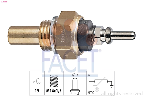 Czujnik temperatury płynu chłodzącego do Mercedes E  W123