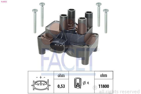 Cewka zapłonowa Ford Connect TOURNEO autobus (PU2) (2002 - 2013) cena, od 45,38 USD