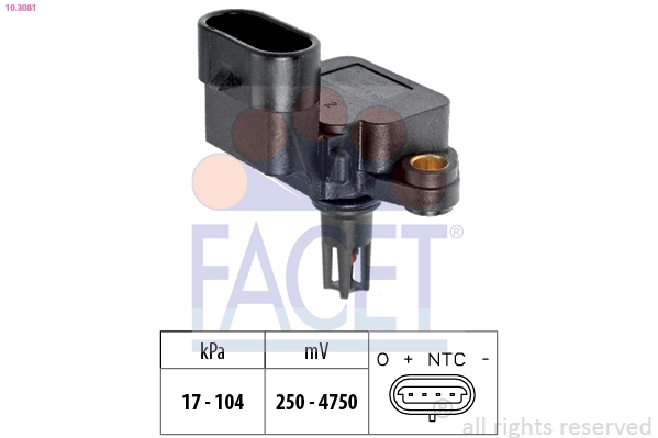 Czujnik ciśnienia w kolektorze ssącym, MAP Nissan/Infiniti 2236500Q0D cena, od 15,37 USD