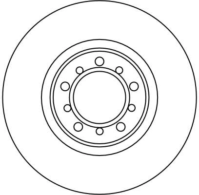 Tarcza hamulcowa przednia do Mercedes S  W126