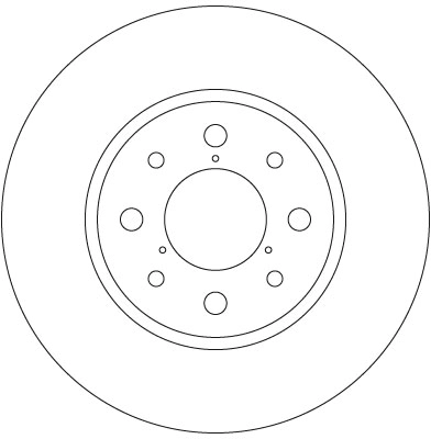 DF6347 TRW Tarcza hamulcowa tylna