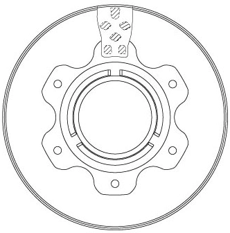 Tarcza hamulcowa tylna A6684230512 Mercedes