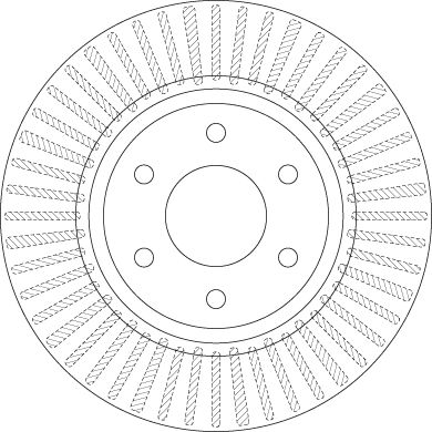 DF6416 TRW Tarcza hamulcowa przednia