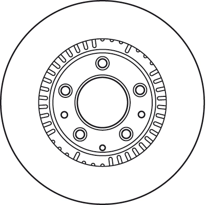 DF6068 TRW Tarcza hamulcowa przednia