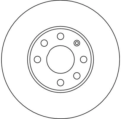 DF4043 TRW Tarcza hamulcowa przednia