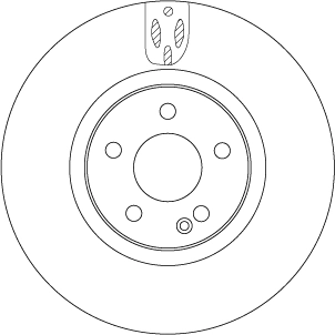 Tarcza hamulcowa przednia Mercedes A447421001203