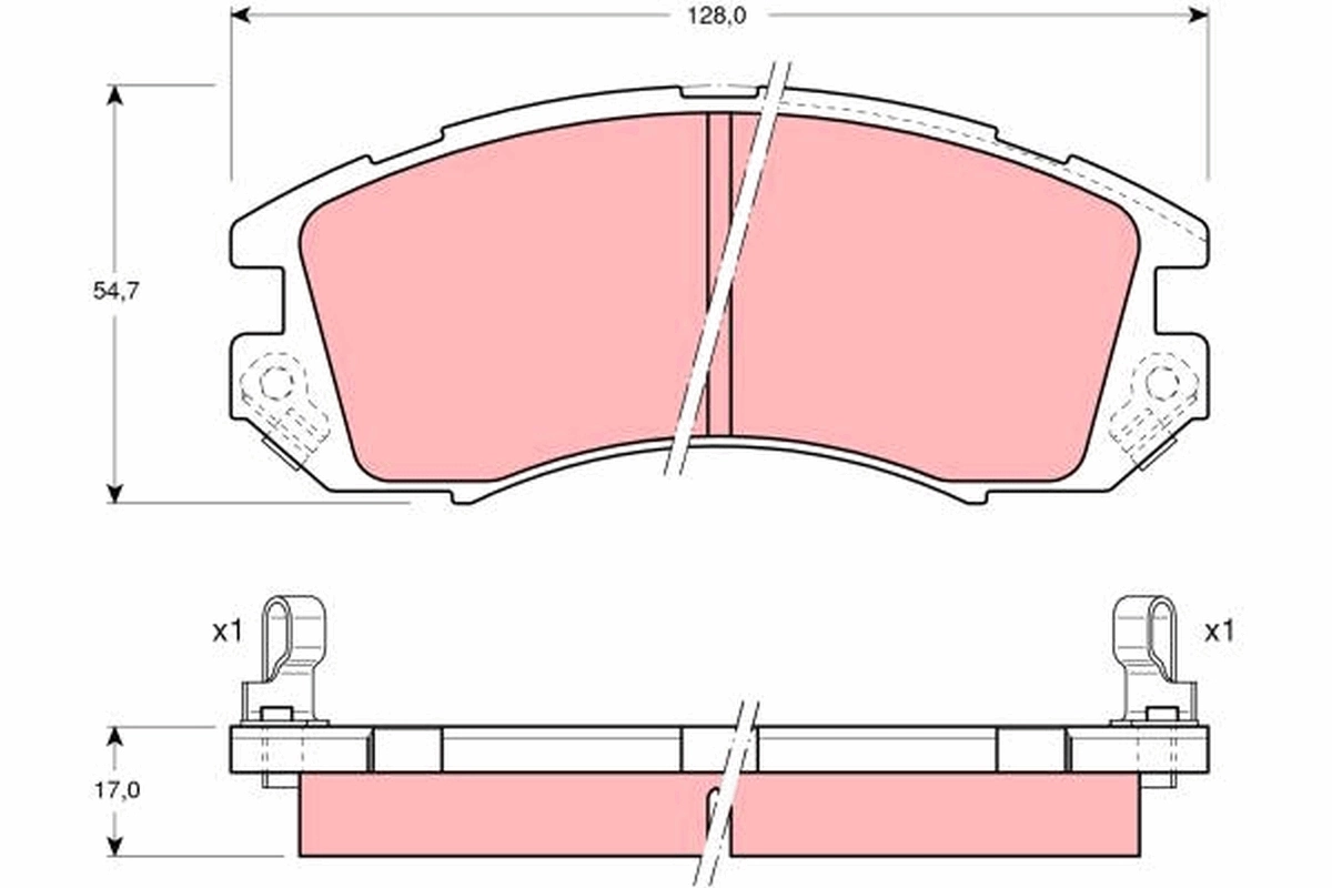 Klocki hamulcowe przednie tarczowe do Subaru Legacy I BC