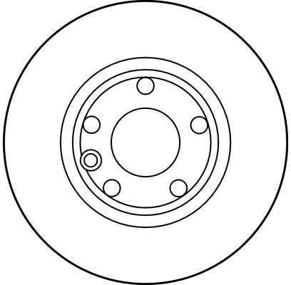 DF2665 TRW Tarcza hamulcowa przednia