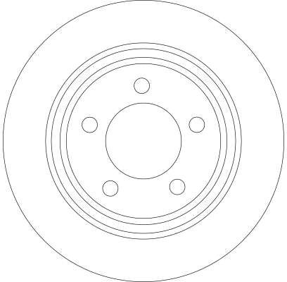 Tarcza hamulcowa tylna Mazda 5 II