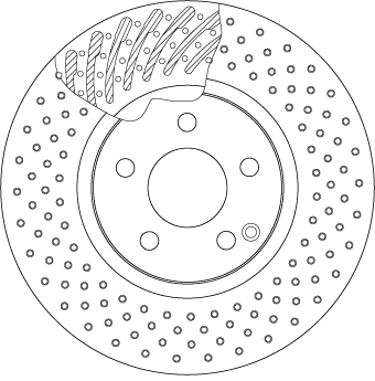 Tarcza hamulcowa przednia 92163403 Polcar