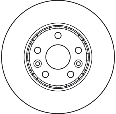 DF6110 TRW Tarcza hamulcowa przednia