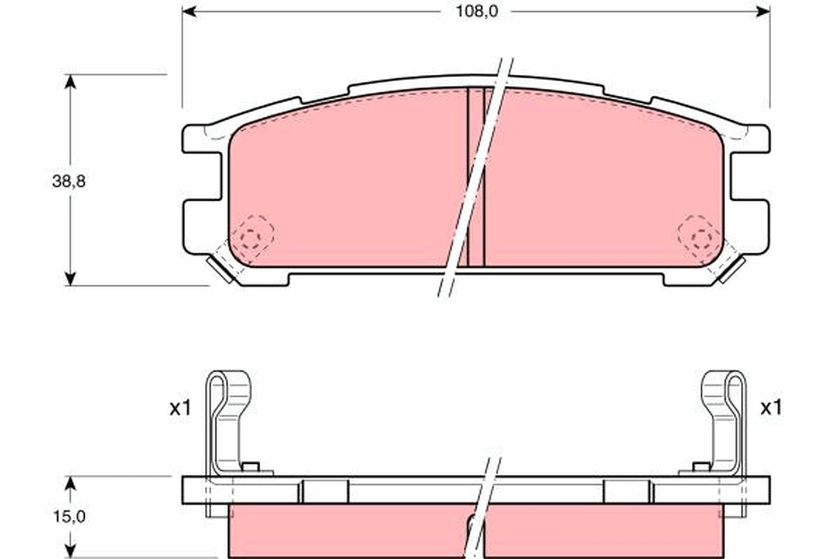 Okładziny (klocki) do hamulców tarczowych tylne Subaru Legacy I sedana (BC) (1989 - 1994) cena, od 25,55 USD