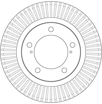 DF6239S TRW Tarcza hamulcowa przednia