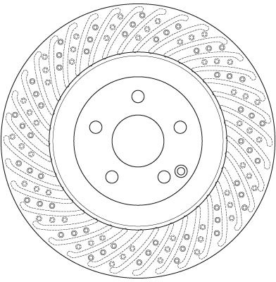  Tarcza hamulcowa przednia Mercedes S 