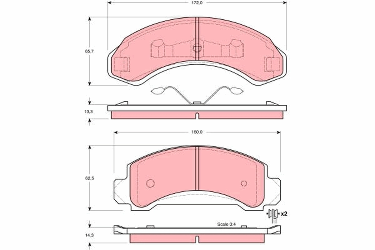 Klocki hamulcowe przednie tarczowe do Ford Explorer  U2
