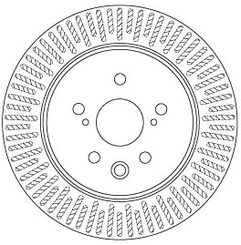DF6691 TRW Tarcza hamulcowa tylna