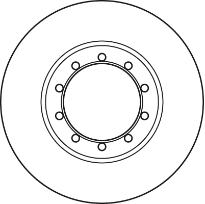 DF6049 TRW Tarcza hamulcowa tylna